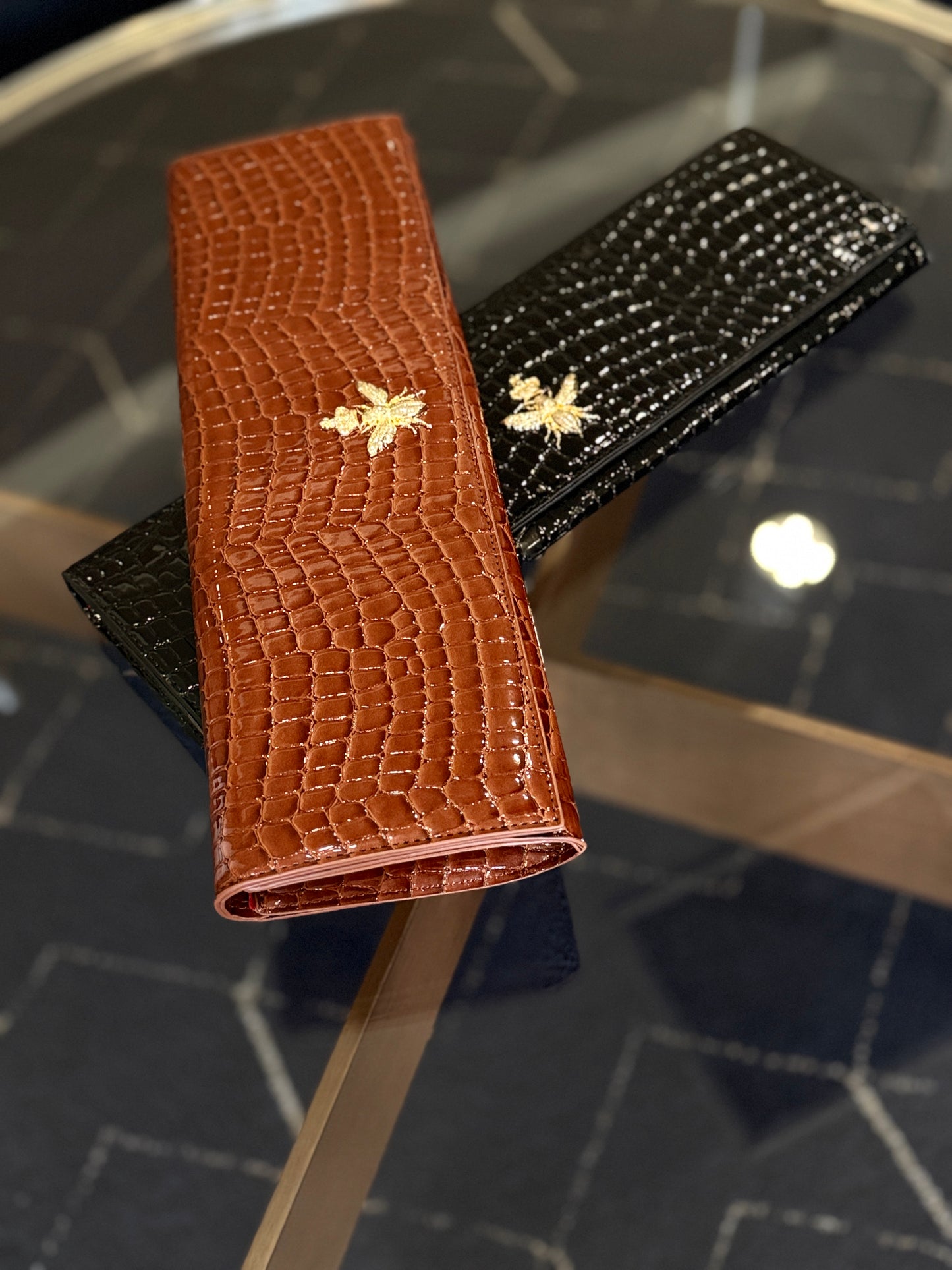 Brown Josephine Clutch