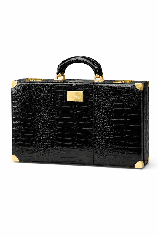 Black Croc Briefcase
